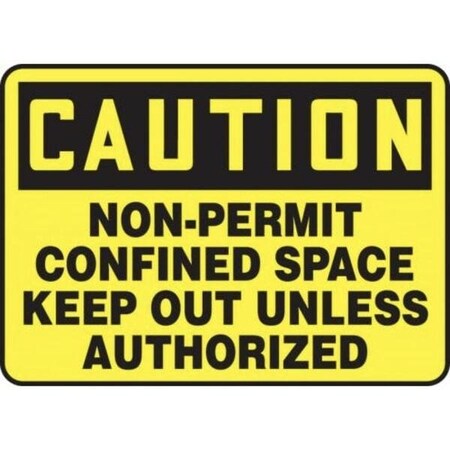Accuform OSHA CAUTION SAFETY SIGN NONPERMIT MCSP610XL MCSP610XL